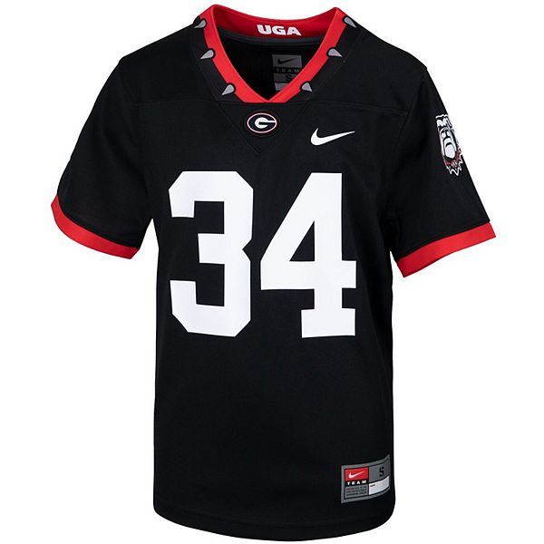 Nike Toddler Georgia Bulldogs #1 Untouchable Game Football Jersey - Black - 2T Each