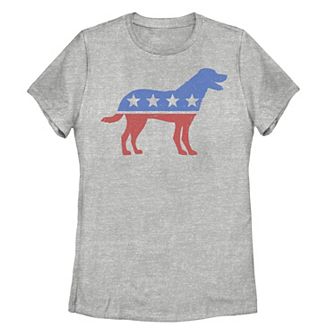 Juniors' Dog Political Emblem Tee