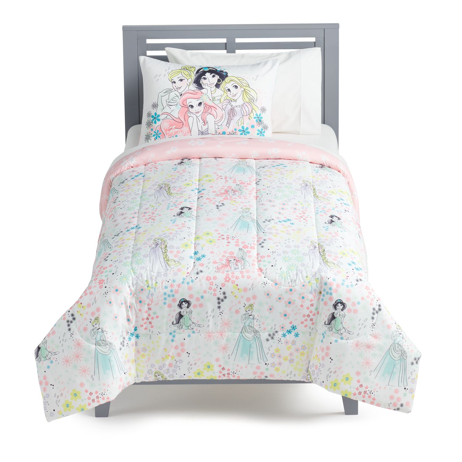 Image for Disney / The Big One Disney Princess Floral Comforter Set with Shams by The Big One® at Kohl's.