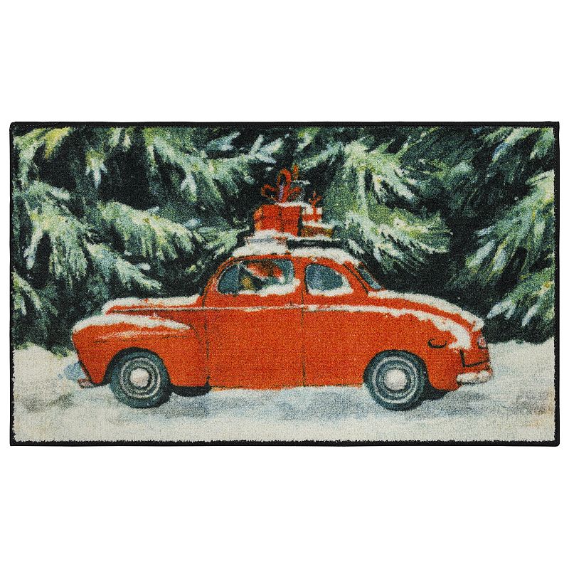 Mohawk Home Vintage Christmas Car Rug, Multicolor, 24X40