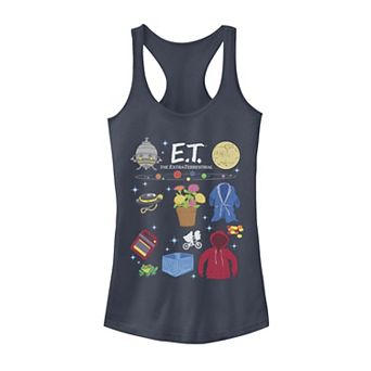 Juniors' E.T. Symbolic Movie Props Graphic Tank Top