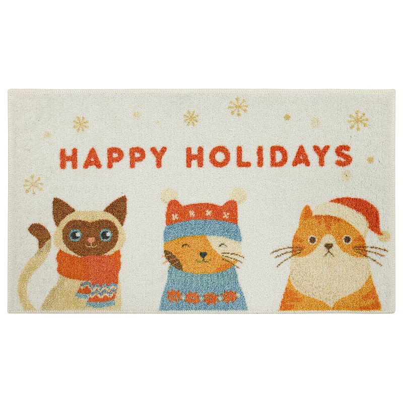 Mohawk Home Holiday Cats Rug, Multicolor, 30X50