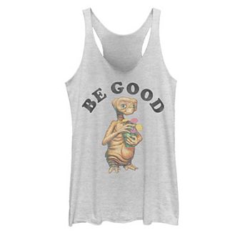 Juniors' E.T. "Be Good" Flower Pot Graphic Tank Top