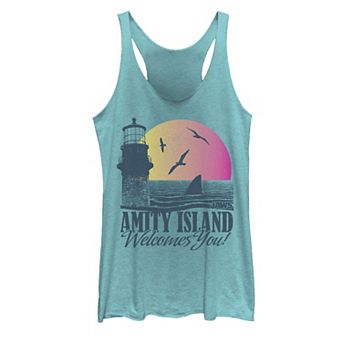 Juniors' Jaws Amity Island Welcomes You Graphic Tank Top