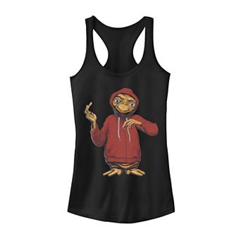 Juniors' E.T. Hiding in a Portrait Graphic Tank Top