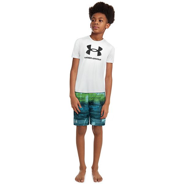 Boys under armor store swim trunks