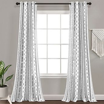 Lush Decor Hygge Stripe Window Curtain