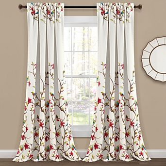 Lush Decor Neela Birds Room Darkening Window Curtain