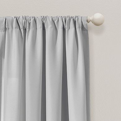 Lush Decor Tulle Skirt Colorblock Window Curtain