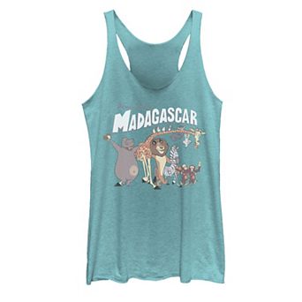 Juniors' Madagascar Group Shot Movie Logo Graphic Tank Top