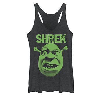 Juniors' Shrek Grumpy Green Comic Graphic Tank Top