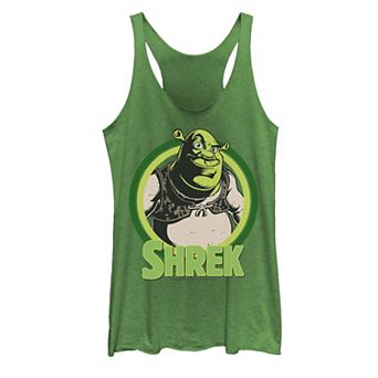 Juniors' Shrek Circles Cartoon Logo Graphic Tank Top
