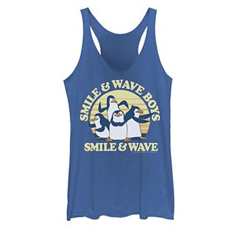 Juniors' Madagascar Penguins "Smile & Wave" Graphic Tank Top