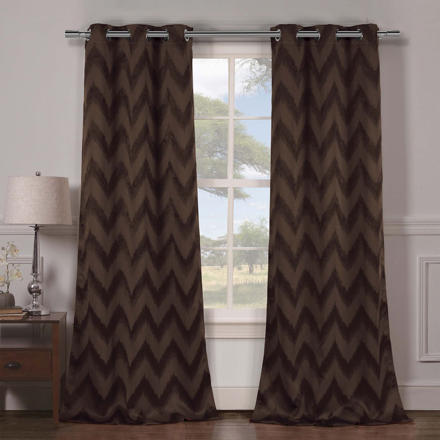 Image for Duck River Textile Lysanna Printed Blackout 2-pack Window Curtain Set at Kohl's.