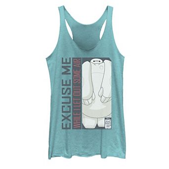 Disney's Big Hero 6 The Series Juniors' Baymax Excuse Me Graphic Tank Top