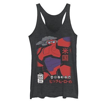 Disney's Big Hero 6 The Series Juniors' Baymax Robo Size Graphic Tank Top