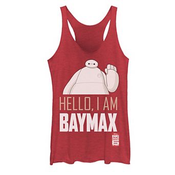 Disney's Big Hero 6 The Series Juniors' Baymax Hello Graphic Tank Top
