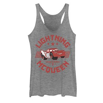 Disney / Pixar's Cars Lighting McQueen Juniors' Circle Poster Graphic Tank Top