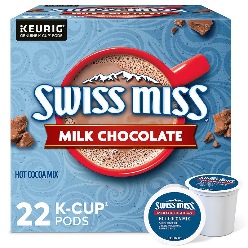 Swiss Miss Milk Chocolate Hot Cocoa, Keurig K-Cup Pods, 22-pk., Multicolor,