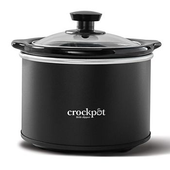 Crock-Pot Little Dipper Mini Slow Cooker Stainless Black No Lid