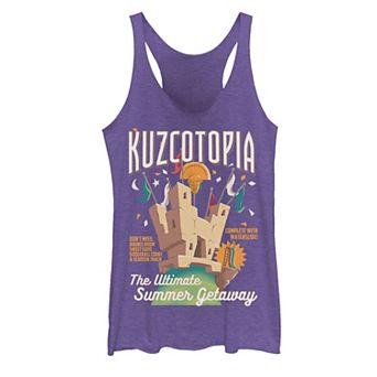 Disney's The Emperor's New Groove Juniors' Kuzcotopia Poster Graphic Tank Top