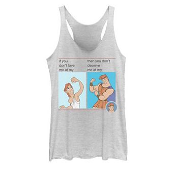 Disney's Hercules Juniors' Meme Portrait Grid Graphic Tank Top