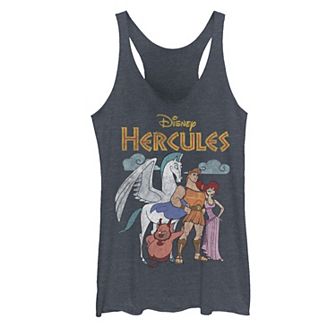 Disney's Hercules Juniors' Classic Group Shot Vintage Graphic Tank Top