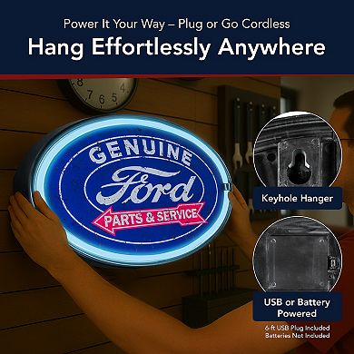 American Art Décor Genuine Ford Parts & Service LED Sign