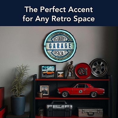 American Art Décor Big Daddy's Garage LED Wall Sign
