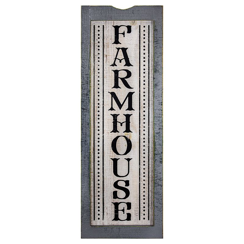 Farmhouse Wood Sign Wall Decor, White