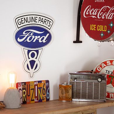 Vintage Ford V8 Genuine Parts Wall Sign