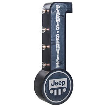 American Art Décor Vintage Jeep Parts & Service LED Marquee Sign
