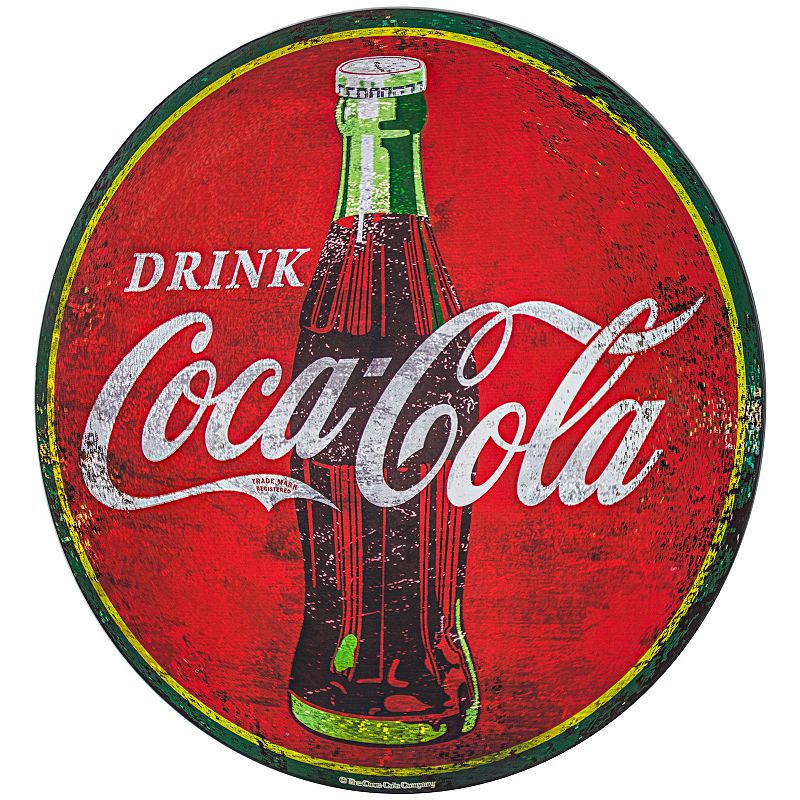 Coca Cola Oversized Metal Wall Sign, Red, 40X40