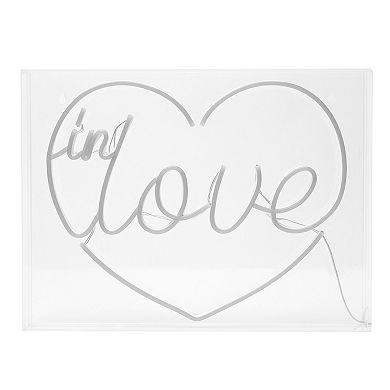 American Art Décor Neon Acrylic Box LED Sign - In Love