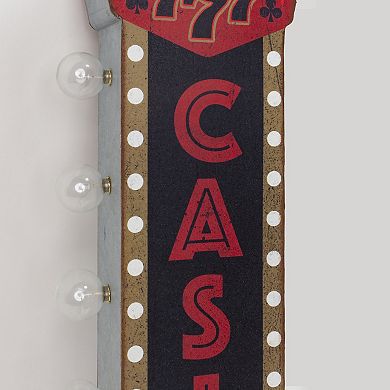 American Art Décor Vintage Casino LED Off The Wall Sign