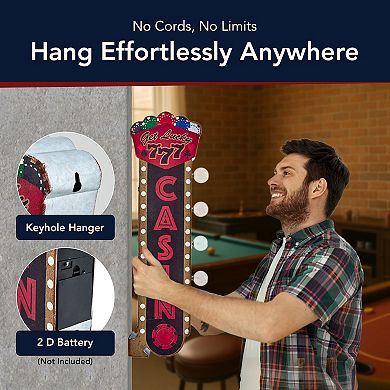 American Art Décor Vintage Casino LED Off The Wall Sign