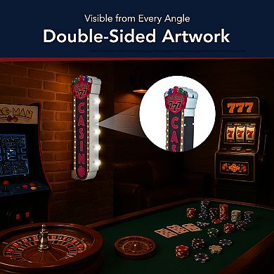 American Art Décor Vintage Casino LED Off The Wall Sign
