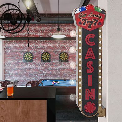 Vintage Casino LED Off The Wall Sign