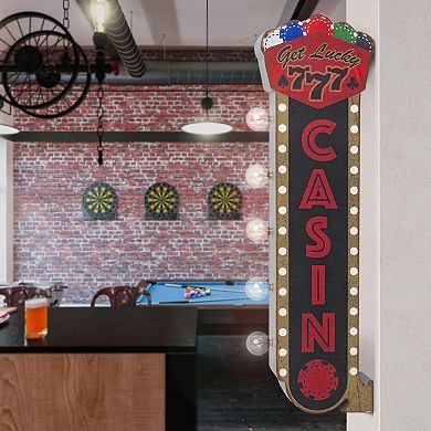 American Art Décor Vintage Casino LED Off The Wall Sign