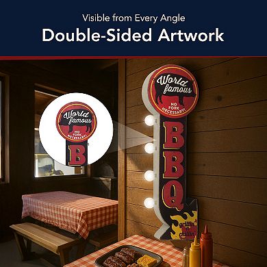 American Art Décor Vintage BBQ LED Off The Wall Sign