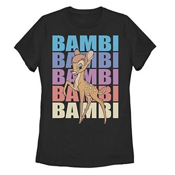 Disney's Bambi Juniors' Name Stack Graphic Tee
