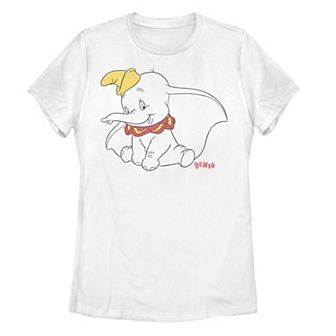Disney's Dumbo Juniors' Outline Logo Graphic Tee