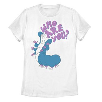 Disney's Alice In Wonderland Caterpillar Who Are You Juniors' Tee