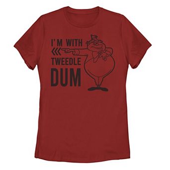 Disney's Alice In Wonderland I'm With Tweedledum Juniors' Tee