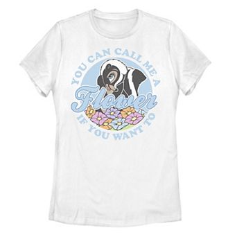 Disney's Bambi You Can Call Me A Flower If You Want To Juniors' Tee