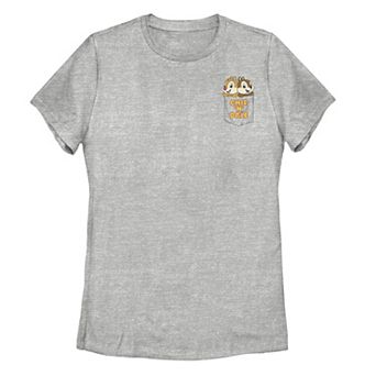 Disney's Chip 'N Dale Juniors' Faux Pocket Tee