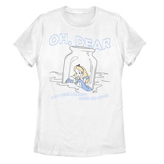 Disney's Alice In Wonderland I Do Wish I Hadn't Cried So Much Juniors' Tee