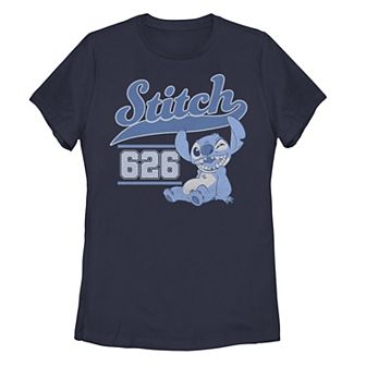 Disney's Lilo & Stitch Juniors' 626 Stitch Day Collegiate Tee