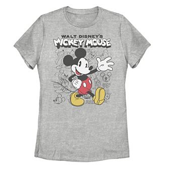 Disney's Mickey Mouse Classic Sketched Poster Juniors' Graphic Tee