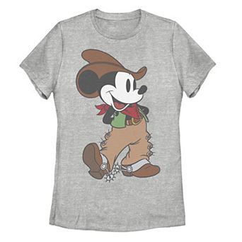 Disney's Mickey Mouse Cowboy Outfit Juniors' Graphic Tee